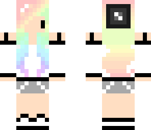 rainbow kawaii girl