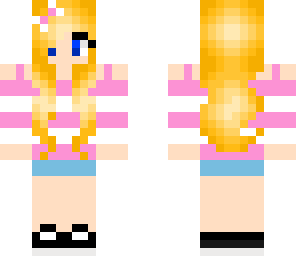 pink girl with bow