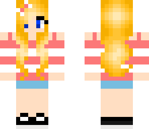red girl with bow