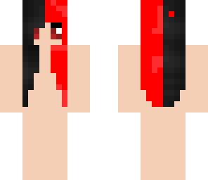 half red half black hair base