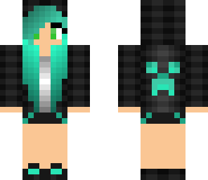cute dyed hair jacket girl