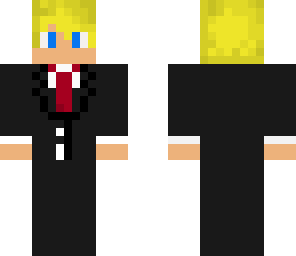 blonde suit 