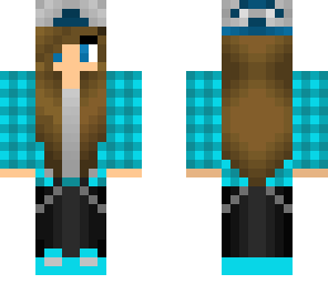 blue tomboy girl