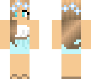 blue prom girl
