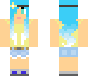 ombre blue hippie
