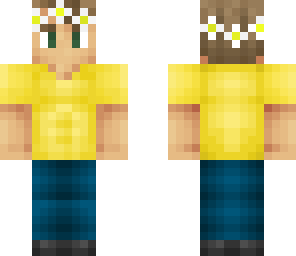 boy with flower crown