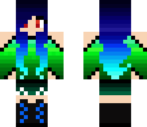 nice green girl