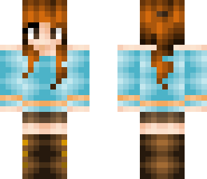 peach and blue