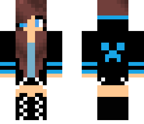 blue gamer girl