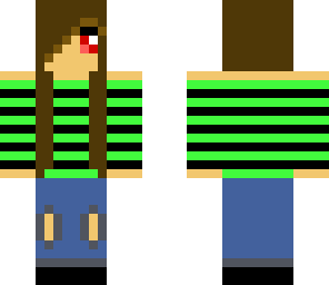 cute striped girl
