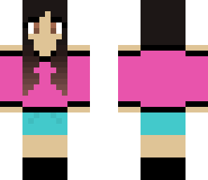 girl pink shirt and headphones