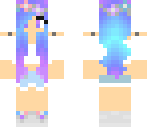 galaxy flower crown girl
