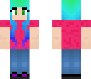 girl with dyed hair