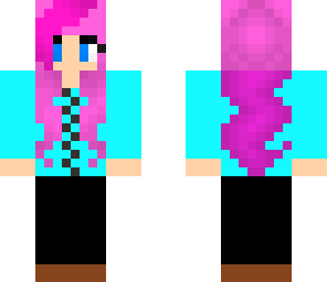 pink hair girl