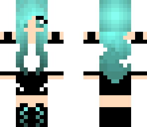blue haired beauty