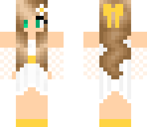 gold and white girl