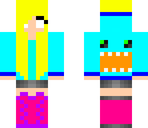 herobrine neon domo girl