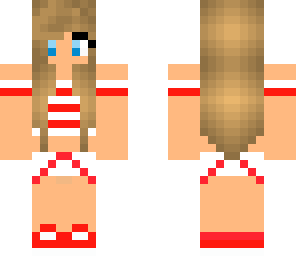 redwhite stripes girl