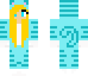 blue kitty girl