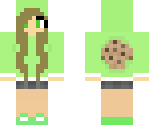 green hoddie girl