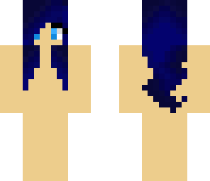 blue hair layout