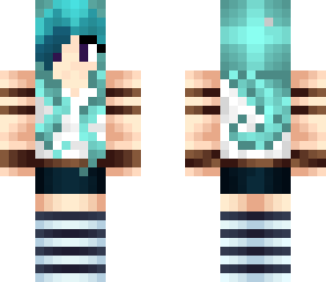 blue chick with cool hair