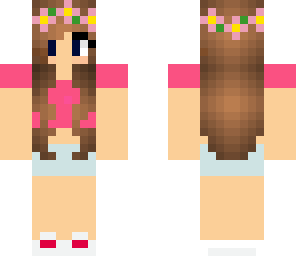 edited pink flower girl