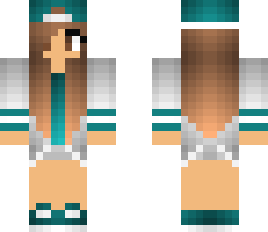 cyan blue tomboy