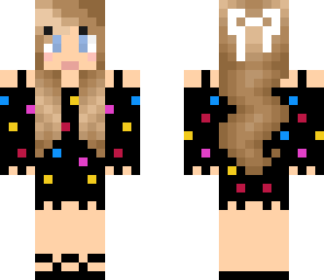 multicolored polka dots