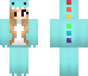 blue dino girl