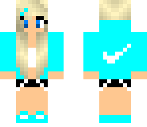 blue nike girl