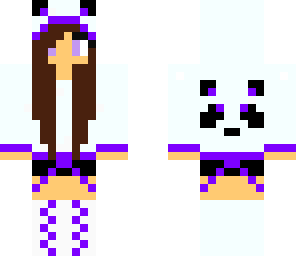 panda girl in purple