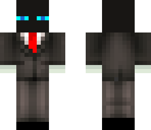 enderman in suit with mario gloves