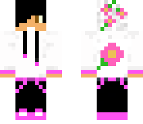 pink flower hoodie