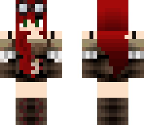 red haired steampunk girl