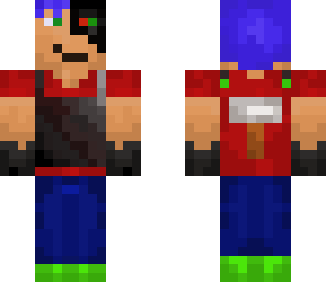 blue robot blacksmith