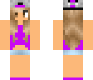 bright purple crop top girl