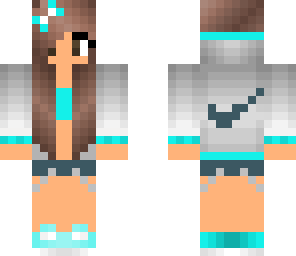 blue nike girl edit