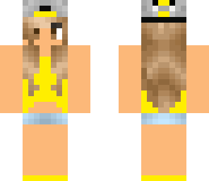 yellow crop top girl