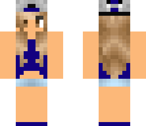 dark blue crop top girl