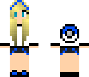 blue pokemon girl - edited