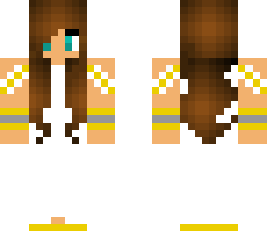 gold and white dress