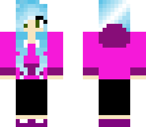 blue haired girly