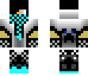 silver and blue