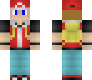 pokmon red with brown hair