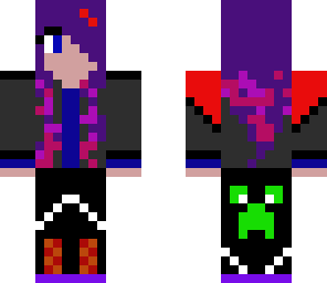 purple-haired girl