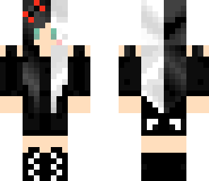 gothic girl black and white