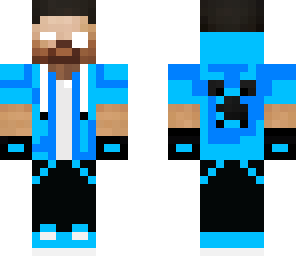 headset herobrine blue