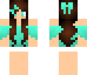 cute blue ombre brunette edited