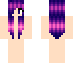 blue pink hair base